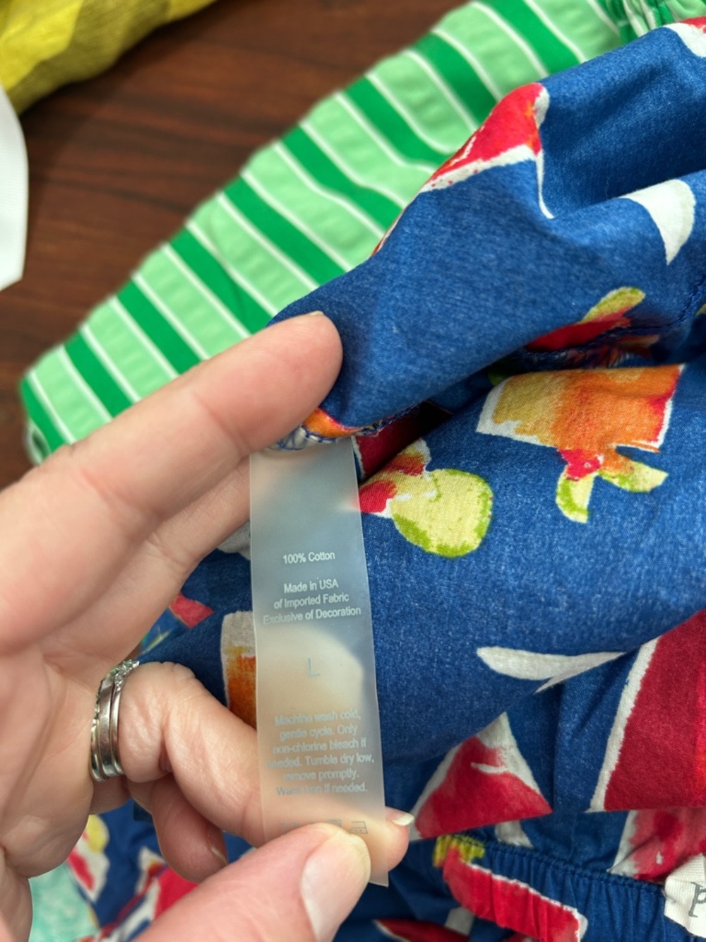 Bedhead Women’s  100% Cotton Mixed Drinks Pajama Set Size Large EUC - Picture 6 of 6